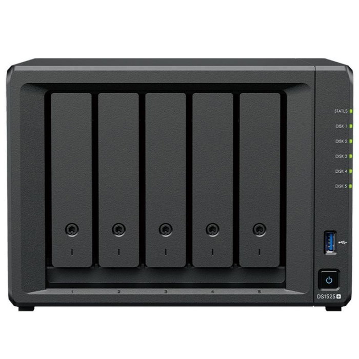 Synology DiskStation DS1525+ NAS de 5 bahías con 8 GB DDR4 Synology DiskStation DS1525+ NAS de 5 bahías con 8 GB DDR4